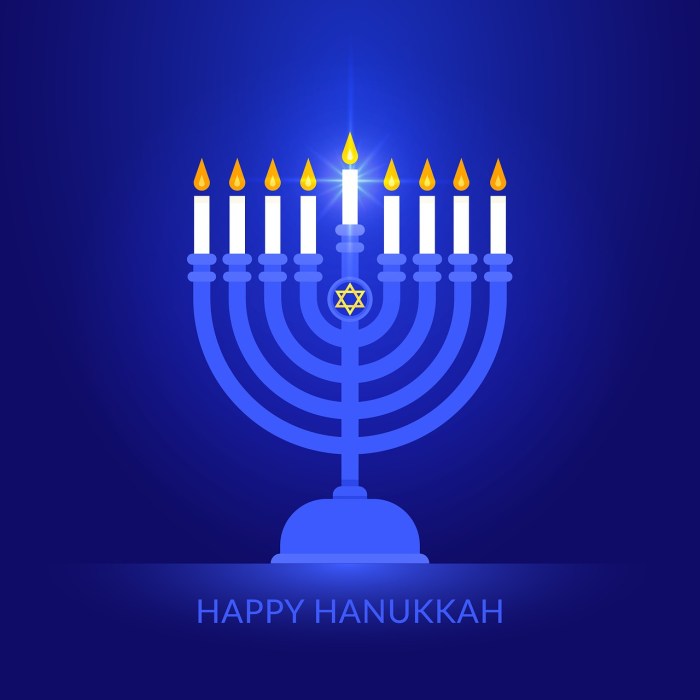Hanukkah candles